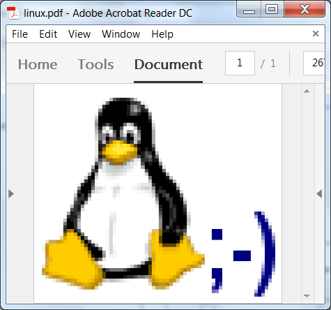 FOP Example - Convert BMP to PDF