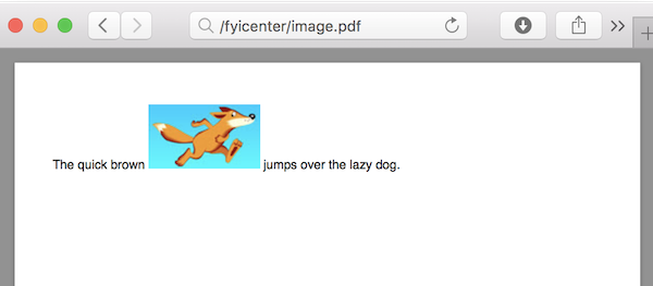 Embedded Image in PDF with iText Java Library